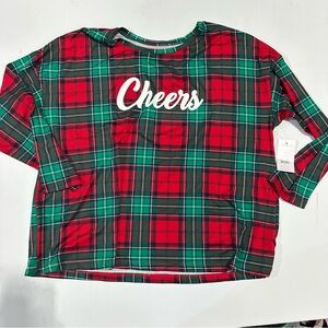 Cheers holiday pajama top size XL top only